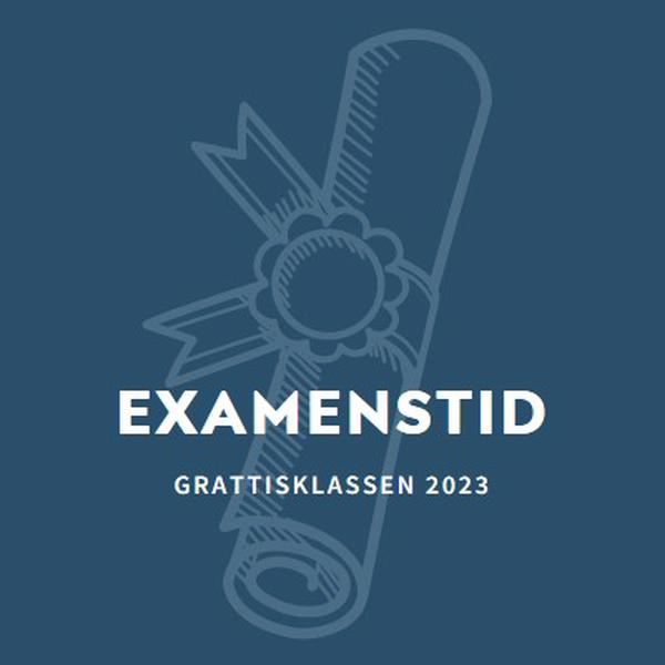 Ditt examensbevis blue modern-simple