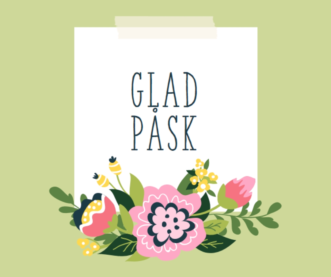 Påskblommor green whimsical-line