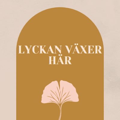 Lyckan växer här gray organic-boho