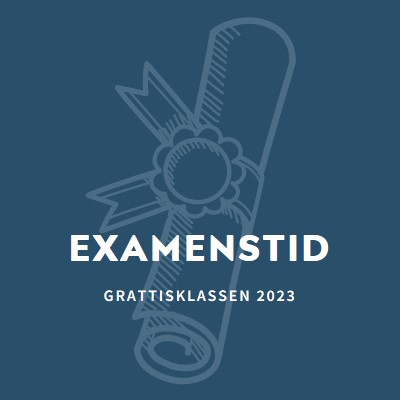 Ditt examensbevis blue modern-simple