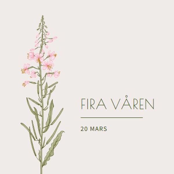 Fira våren white vintage-botanical