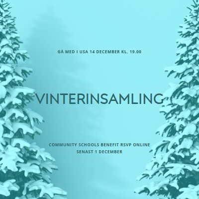 Vinterunderland blue modern-simple