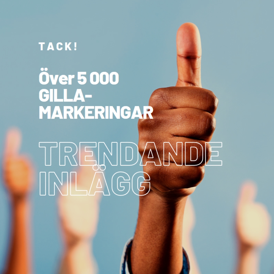 Två tummar uppåt blue modern-bold