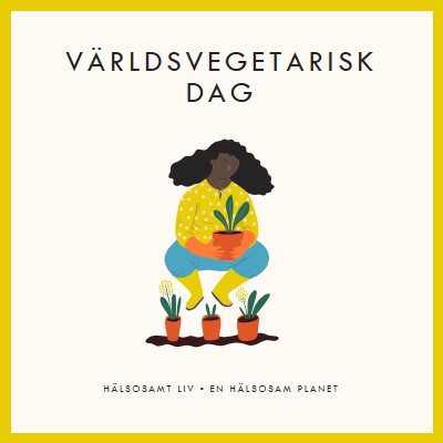 Det är världsvegetarisk dag white modern-simple