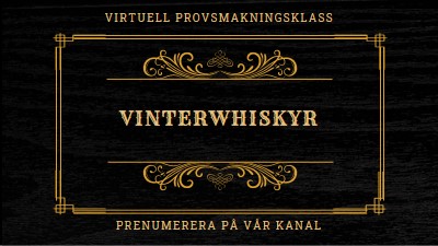 Whisky på vintern black vintage-retro