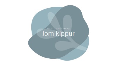 Yom Kippur önskar white organic-simple