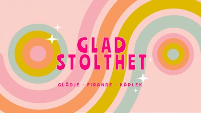 Glädje, firande, kärlek pink vintage-retro