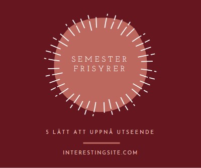 Semester frisyrer red organic-simple