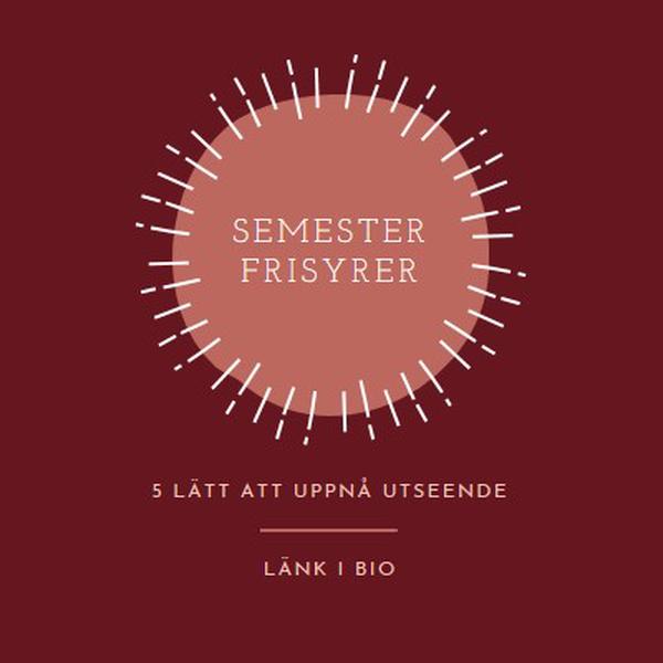 Semester frisyrer red organic-simple