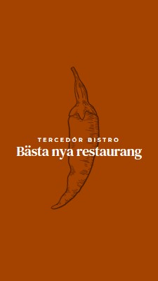 Vi är den bästa nya restaurangen red modern-simple