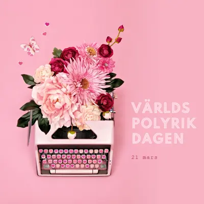 Bokstäver blommar pink vintage-botanical