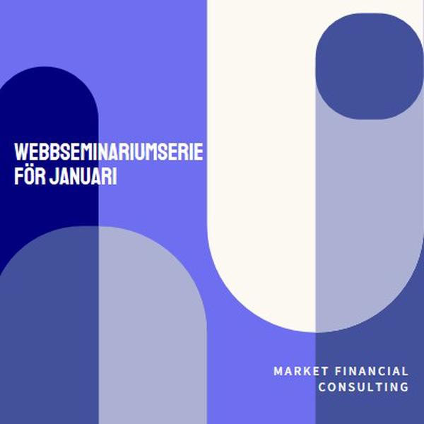 Webbseminarier i januari blue modern-bold