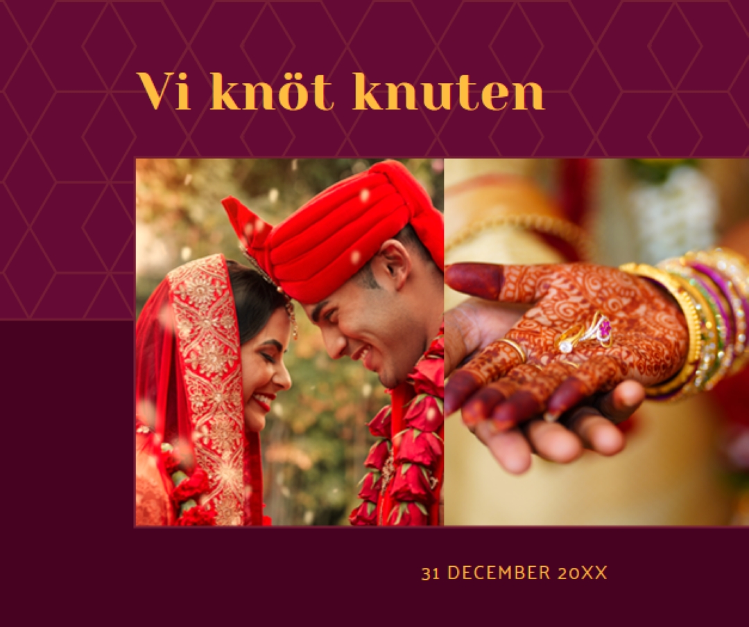 Vi knöt knuten red modern-simple