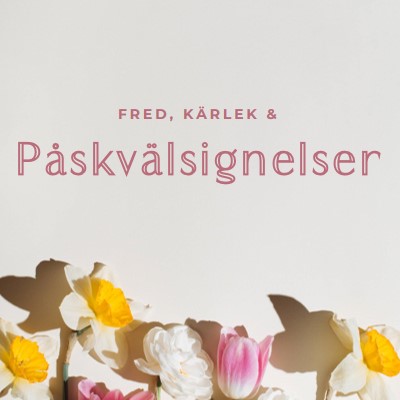 Påskfred och kärlek gray modern-simple