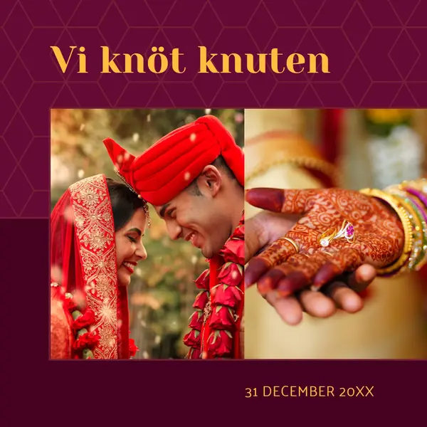 Vi knöt knuten red modern-simple