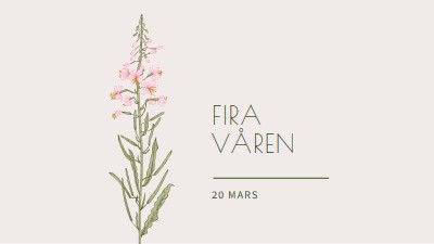 Fira våren white vintage-botanical