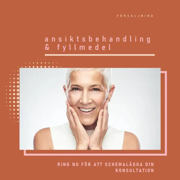 Försäljning av ansikts- och fyllmedel orange modern-geometric-&-linear