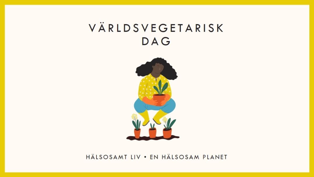 Det är världsvegetarisk dag white modern-simple