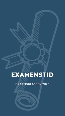 Ditt examensbevis blue modern-simple