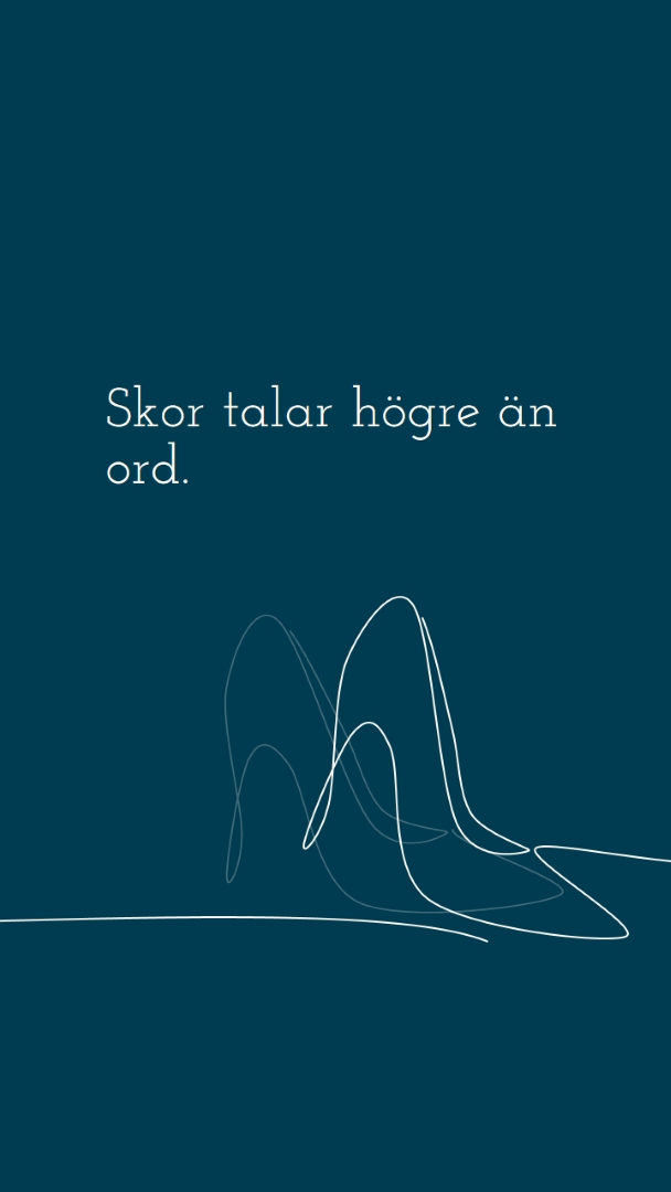 Leva det höga livet blue whimsical-line