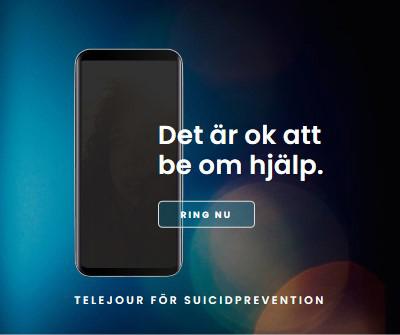 Be om hjälp blue modern-simple