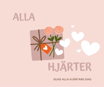 Alla hjärtan pink whimsical-color-block