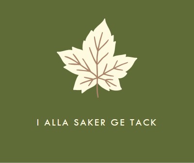 Attityd till tacksamhet green modern-simple