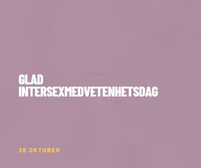 Happy Intersex Awareness Day purple modern-bold