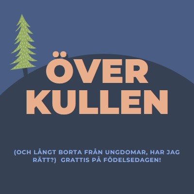 Över kullen blue modern-bold