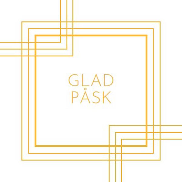 Glad påsk white modern-geometric-&-linear