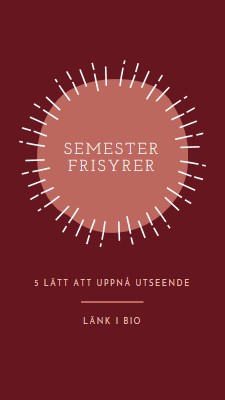 Semester frisyrer red organic-simple