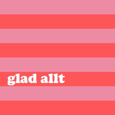 Allt är gott pink modern-bold