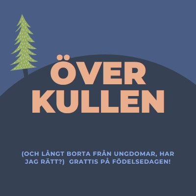 Över kullen blue modern-bold