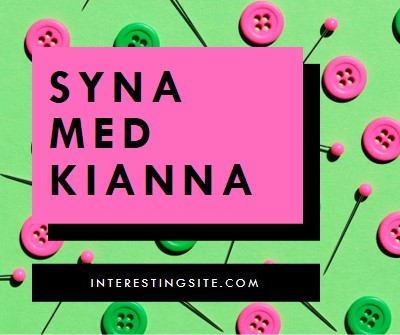 Sy med mig pink modern-bold