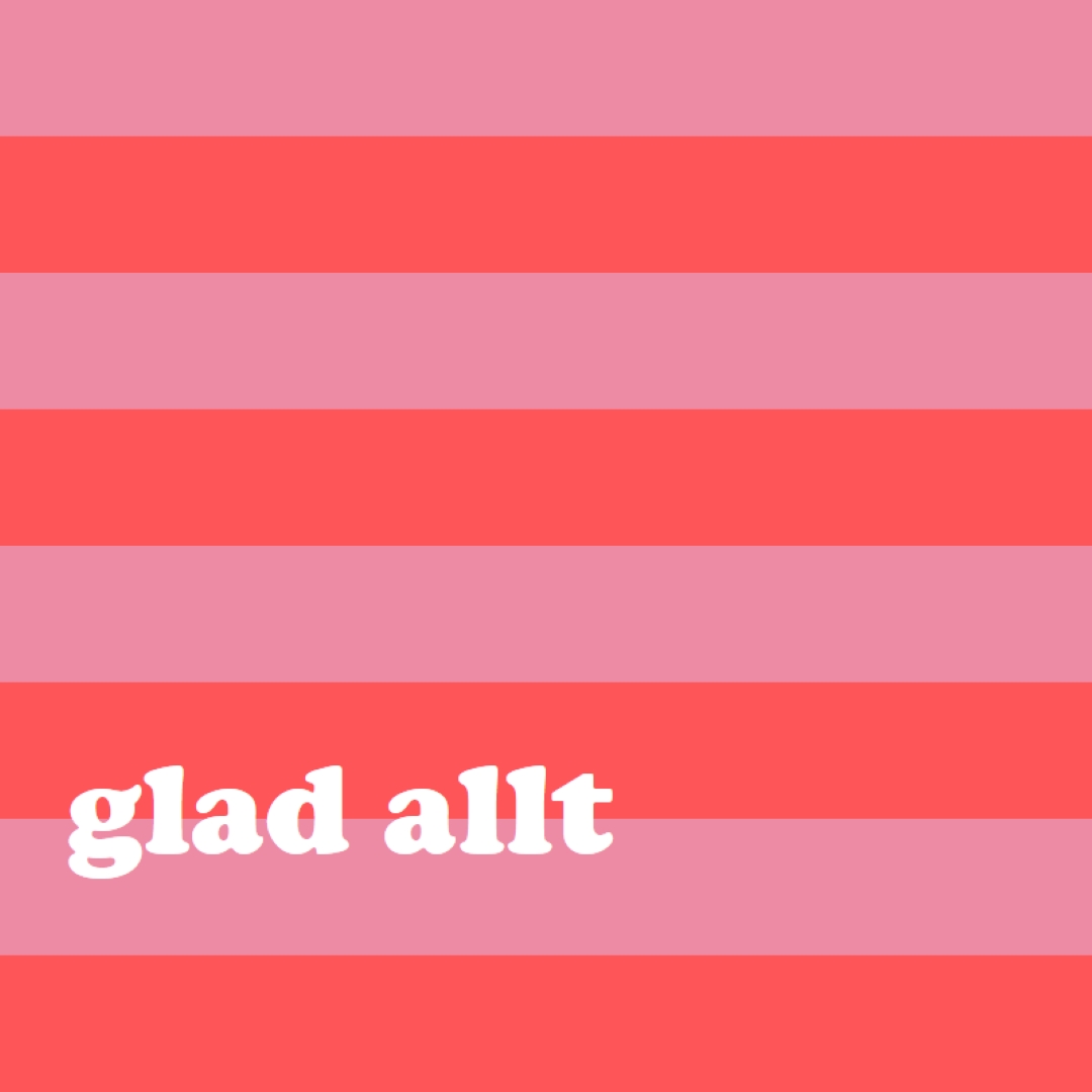 Allt är gott pink modern-bold