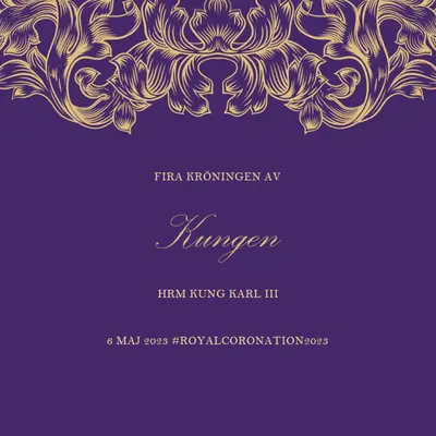 En kröning som passar en kung purple modern-simple
