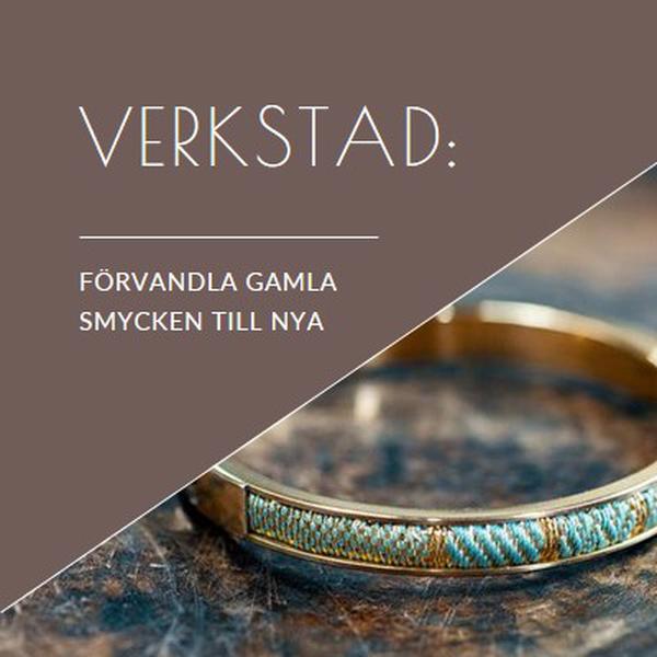 Smycken verkstad brown organic-simple