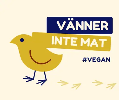 Vänner, inte mat yellow whimsical-color-block