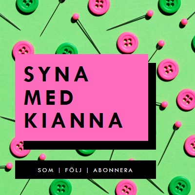 Sy med mig pink modern-bold