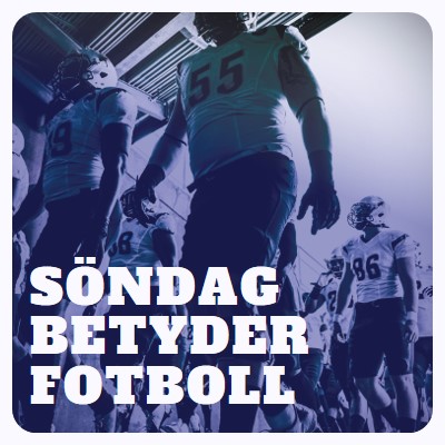 Söndag betyder fotboll purple modern-bold