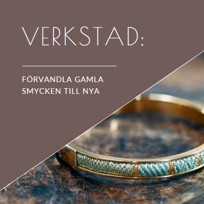 Smycken verkstad brown organic-simple