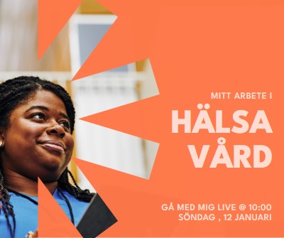 Hälso- och sjukvårdshjälte orange modern-bold