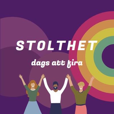 Firar stolthet purple modern-bold