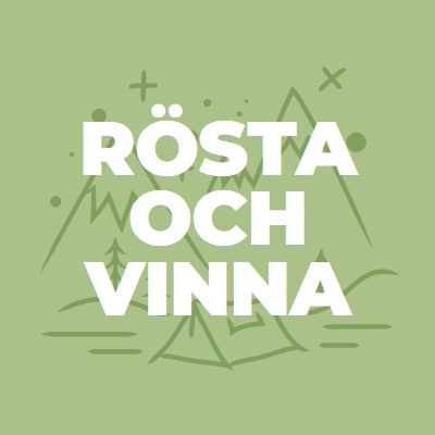 Rösta och vinna green whimsical-line