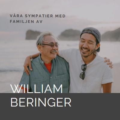 Uppriktiga sympatier gray modern-simple