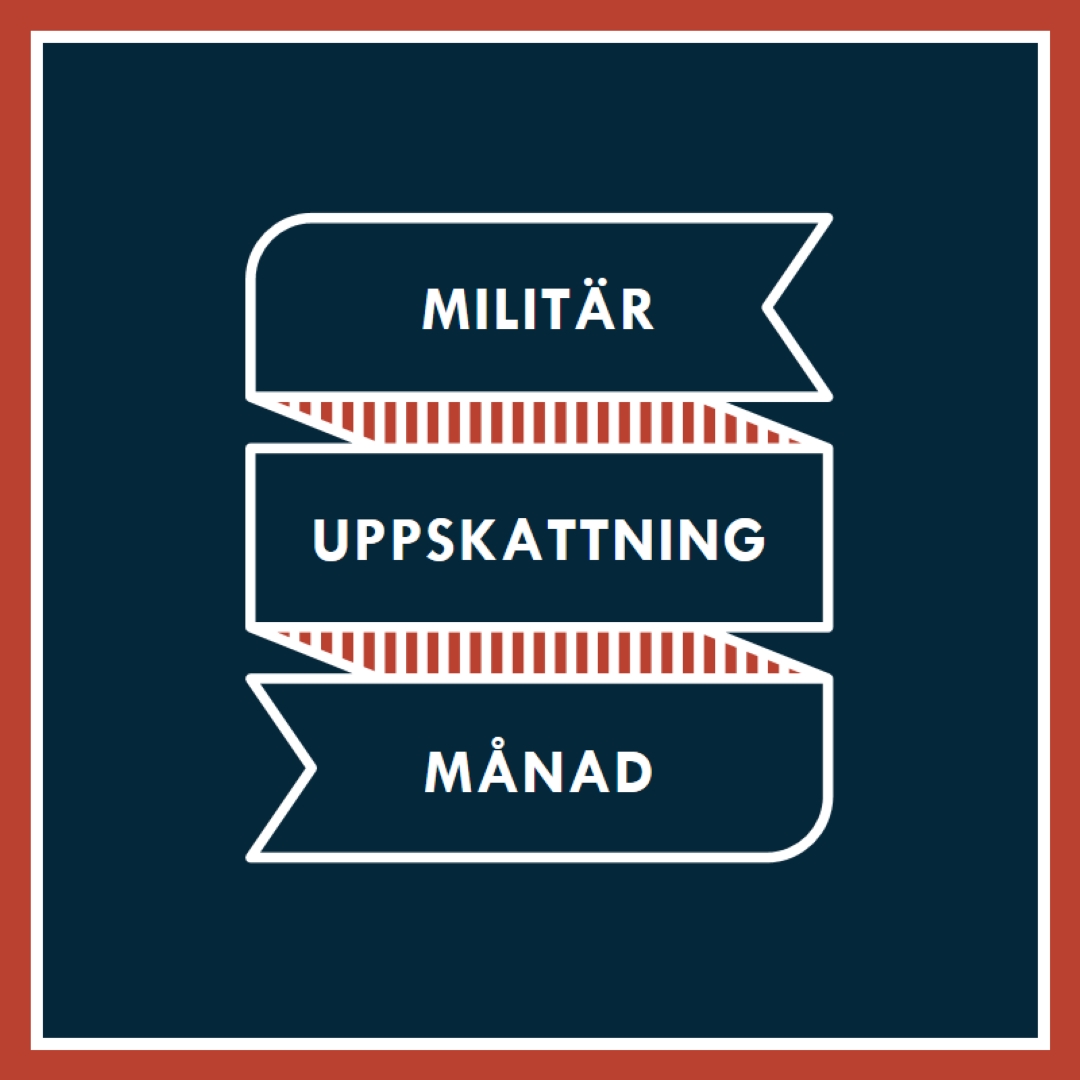 Fira militär uppskattningsmånad blue modern-simple