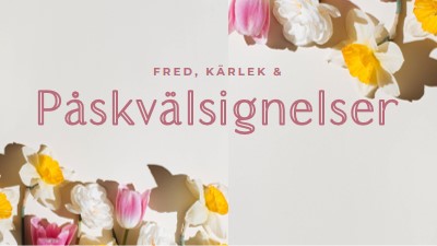 Påskfred och kärlek gray modern-simple