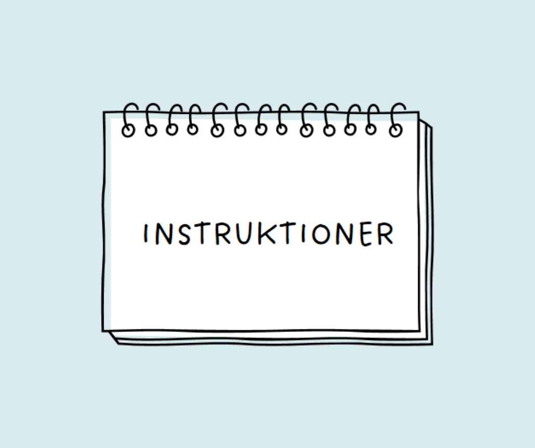 Dina instruktioner blue whimsical-line