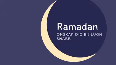 En fridfull Ramadan för dig och din purple modern-color-block