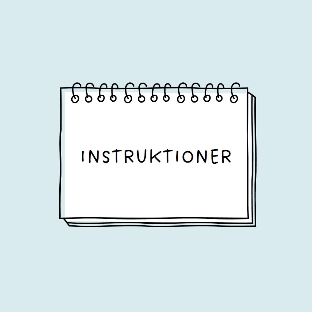 Dina instruktioner blue whimsical-line